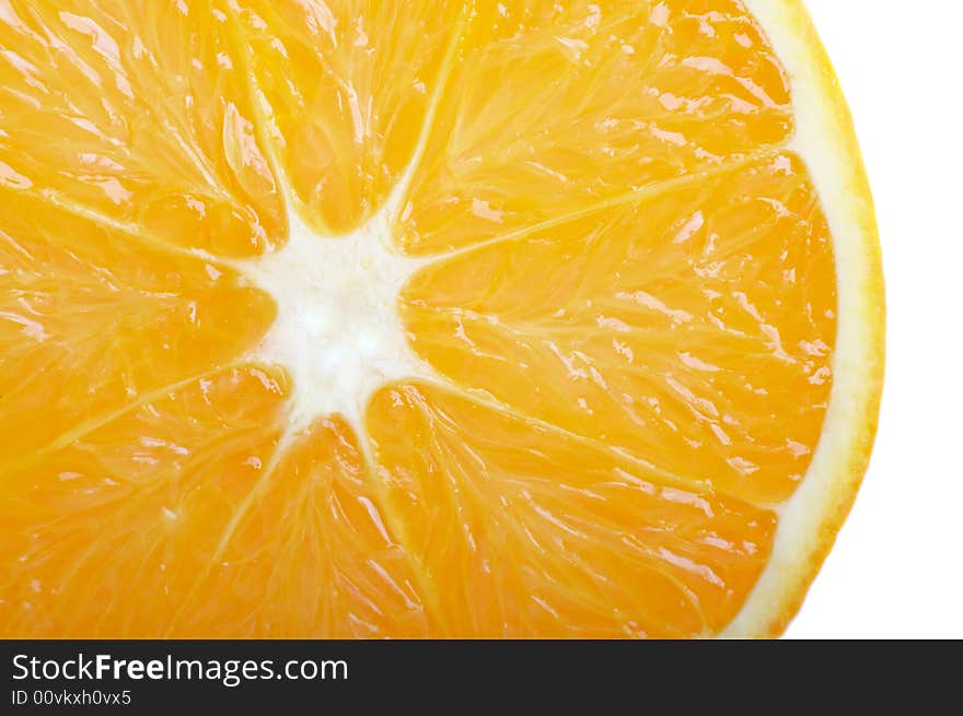 Fresh Orange Closeup