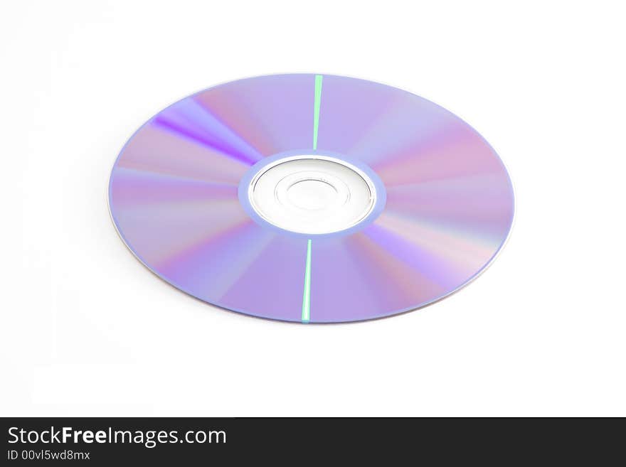 CD isolated on White background. CD isolated on White background