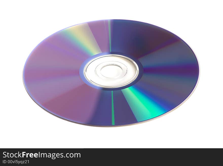 CD isolated on White background. CD isolated on White background