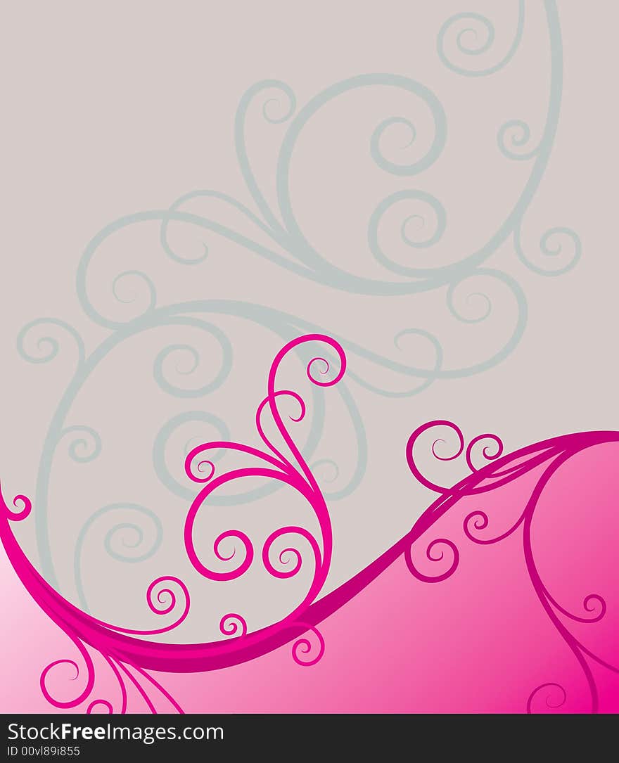 Vector ornament In flower style. Vector ornament In flower style