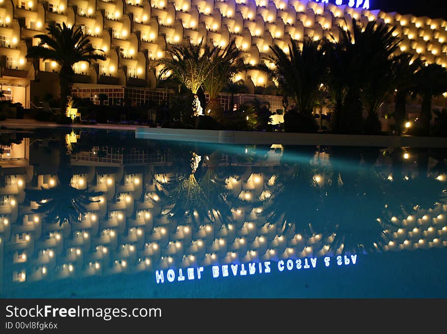 Night Pool in the SPA hotel