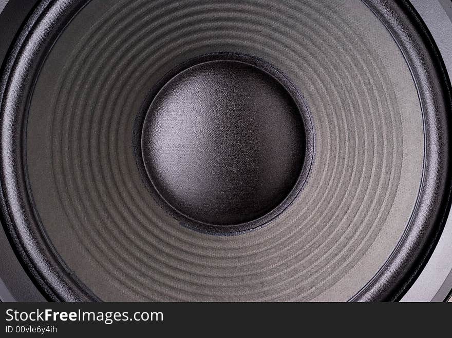 Closeup of a loudspeaker