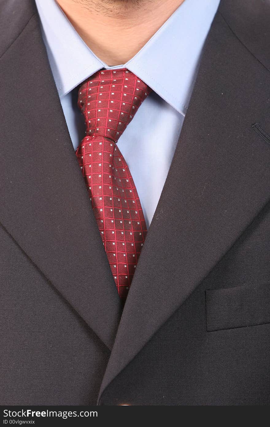 Detail of a suit and a tie