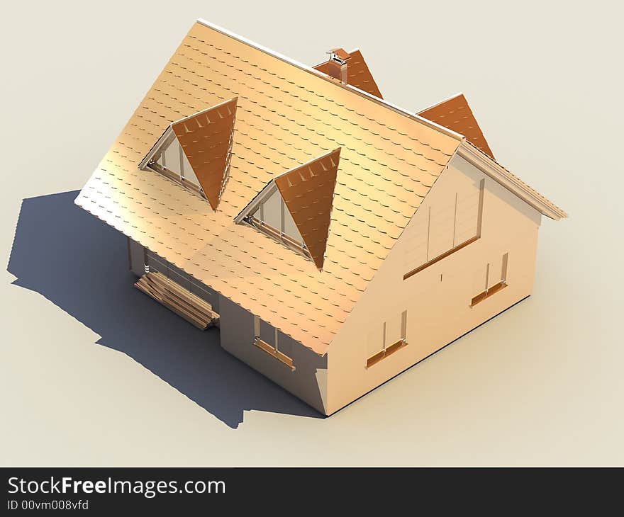 3D Golden House