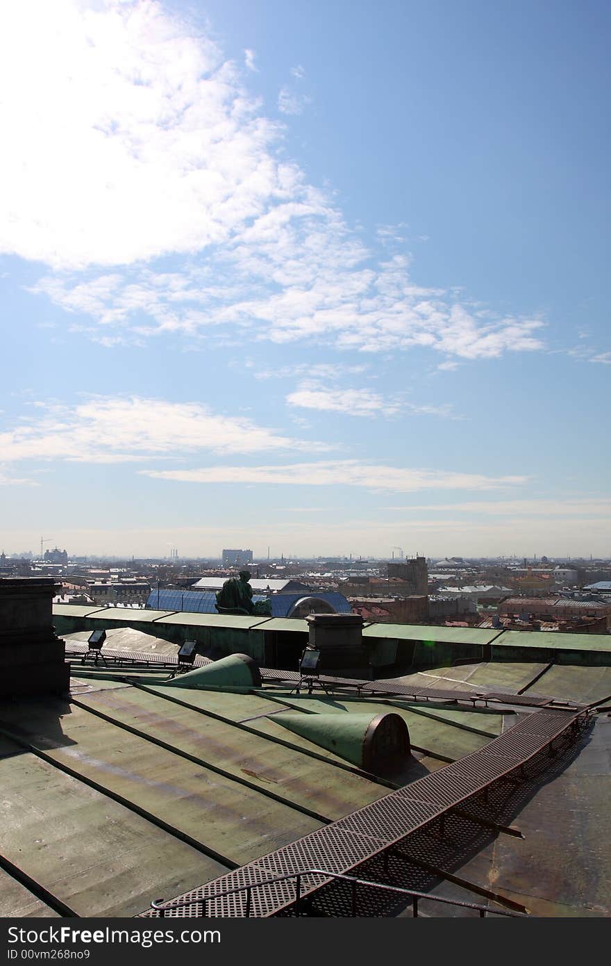 Panorama of St.-Petersburg from height of 45 meters