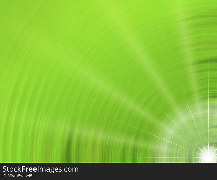 Abstract composition from symmetric circles, green. Abstract composition from symmetric circles, green