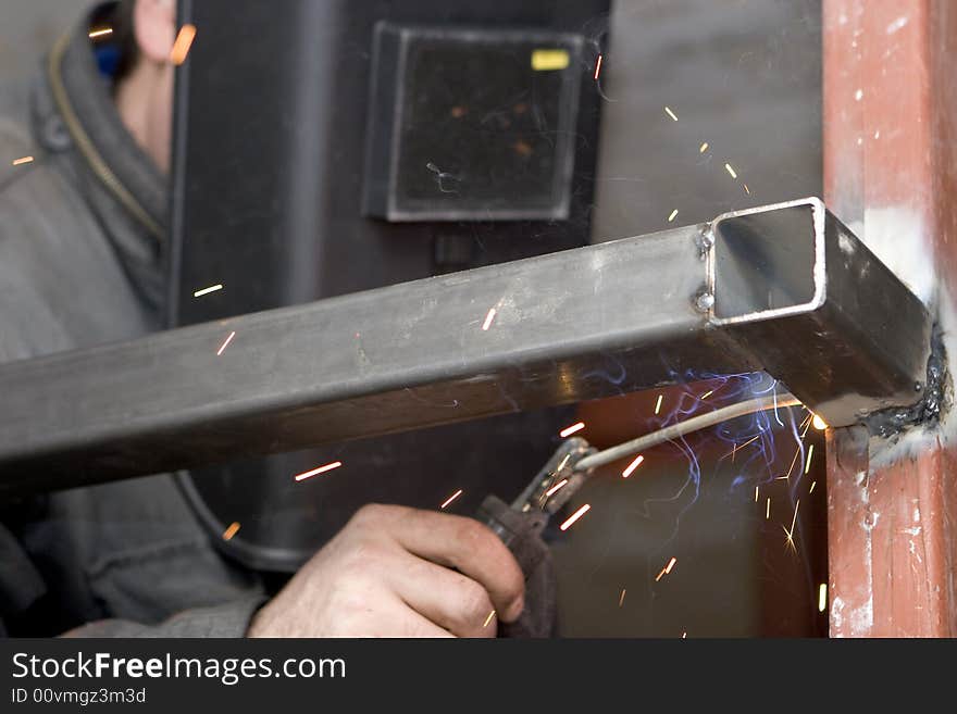 Welders at work