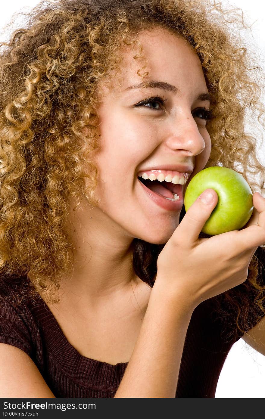 Girl Eating Apple