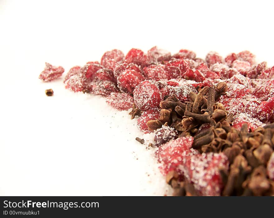 Dried Cranberries and Sugar and Cloves