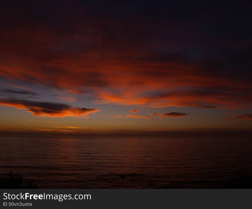 Sunset in Palos Verdes California. Sunset in Palos Verdes California