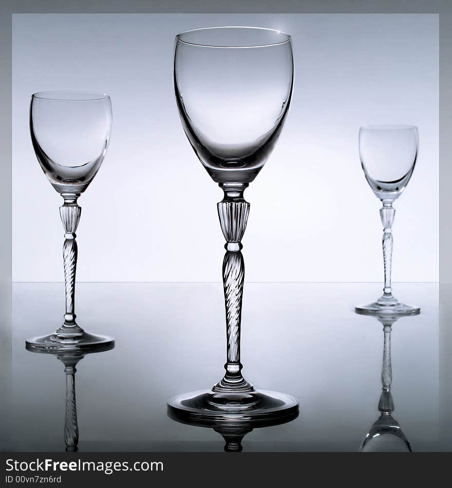 Three glasses