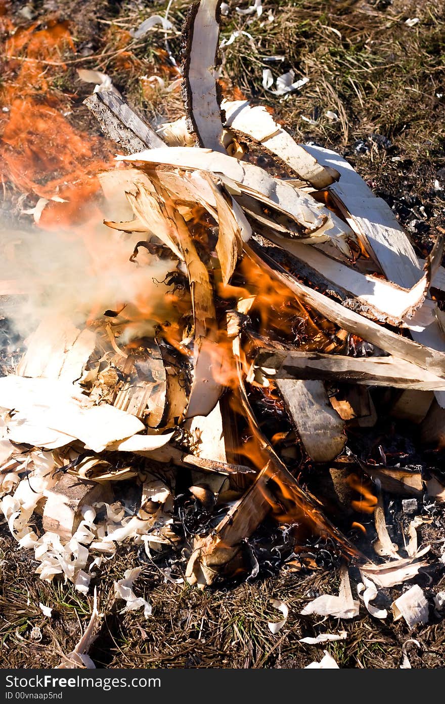 Nature and fire. Rest on a nature. Nature and fire. Rest on a nature.