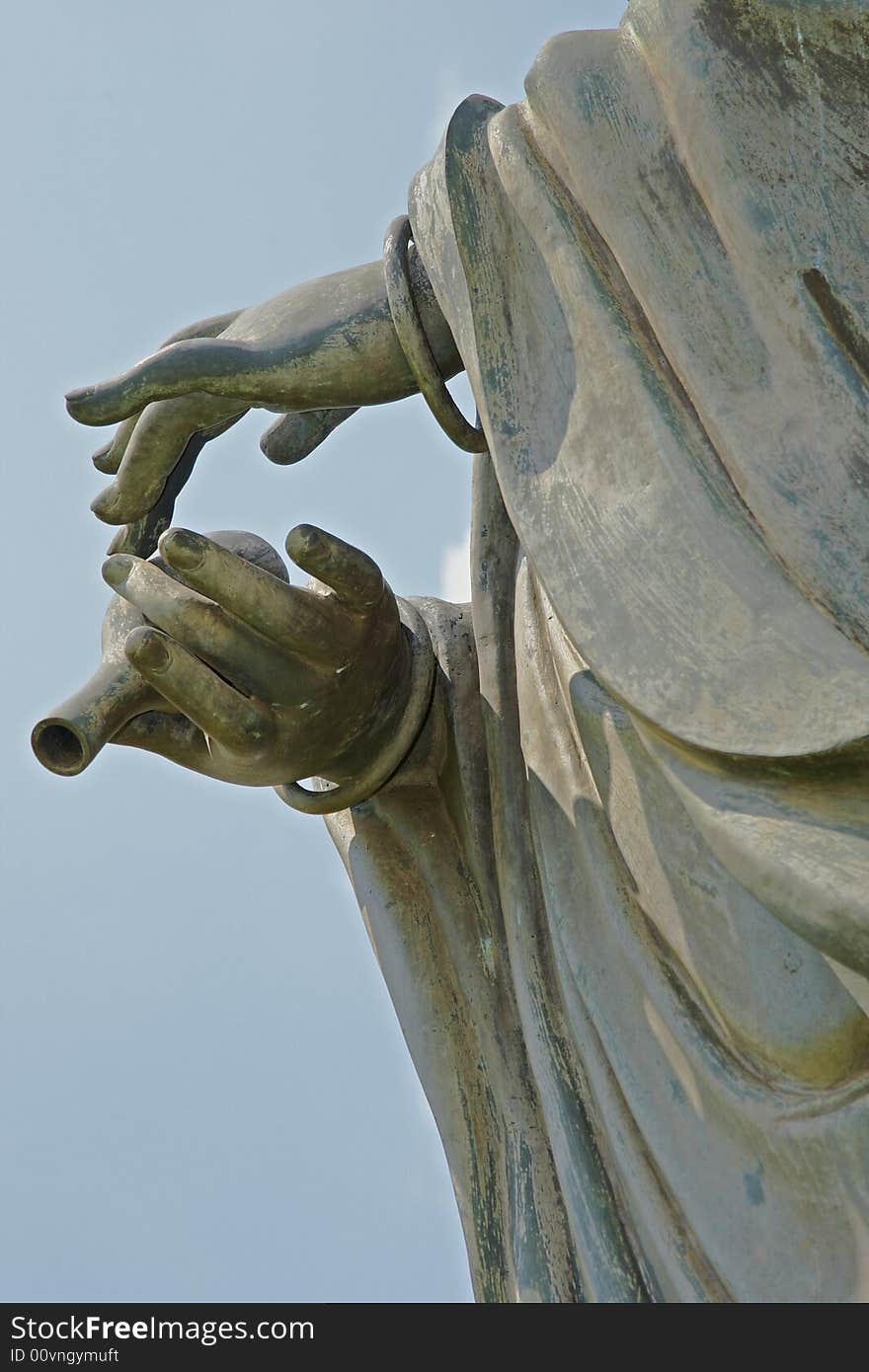 Hands of a women bringing a gift. Hands of a women bringing a gift