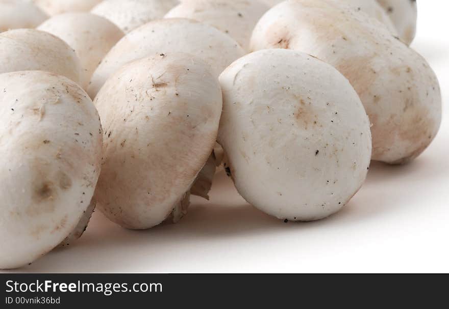 Close-up of mushrooms, raw food before cooking