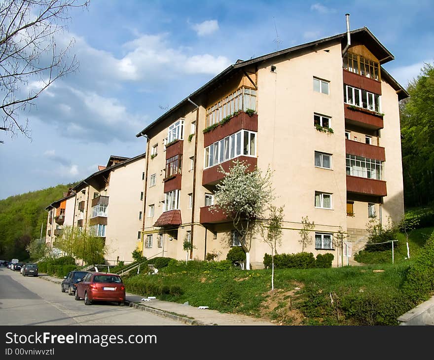 Block of fleets in Brasov city