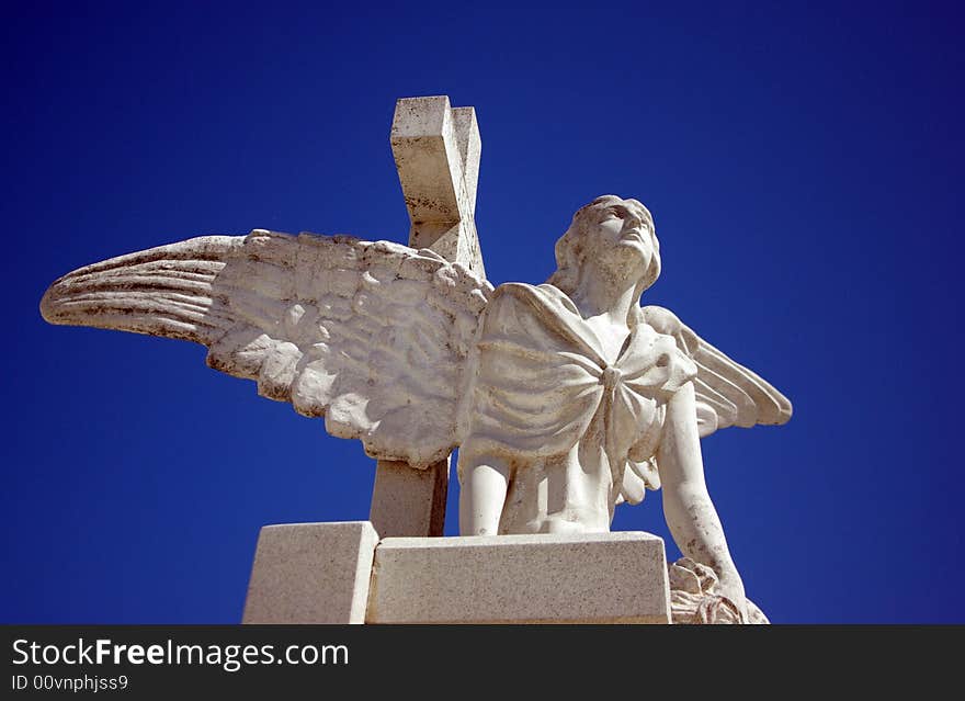 The guardian sculpture in Mexico