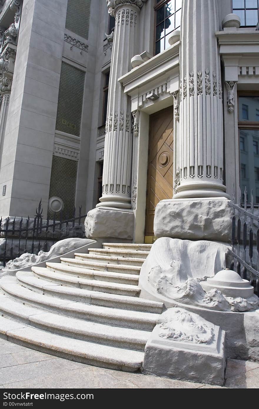 Steps of the ancient building