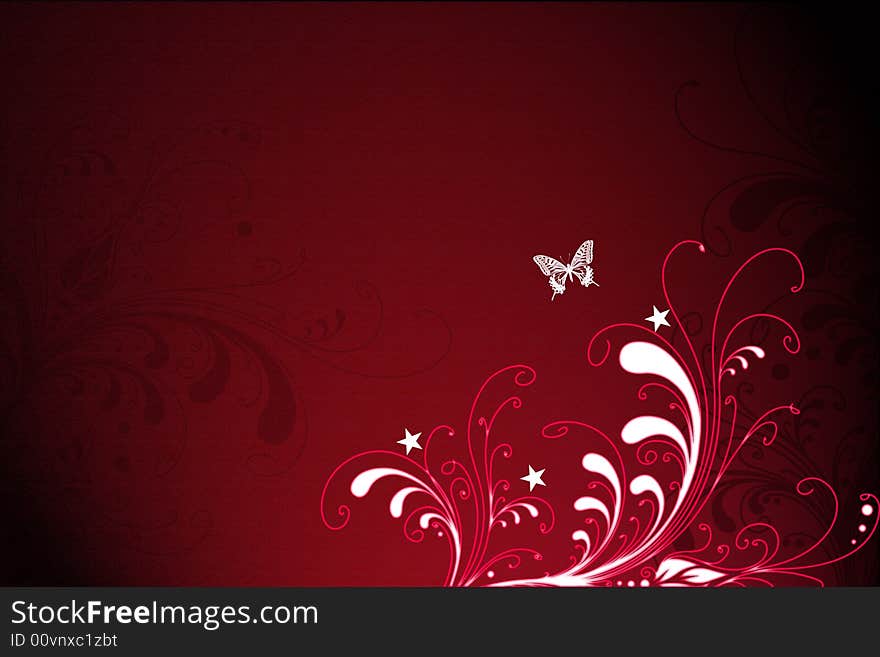 Really nice floral al red background. Really nice floral al red background.