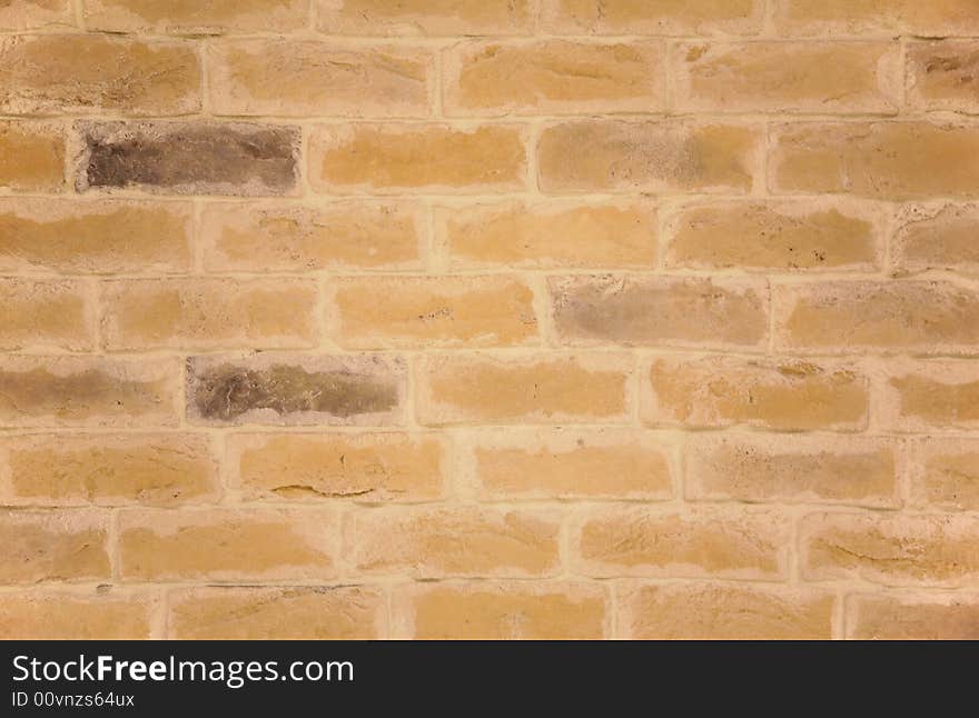 Close-up of yellow brick all