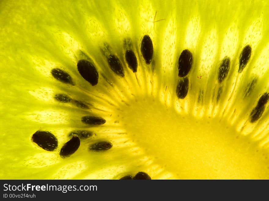 Sliced kiwi.