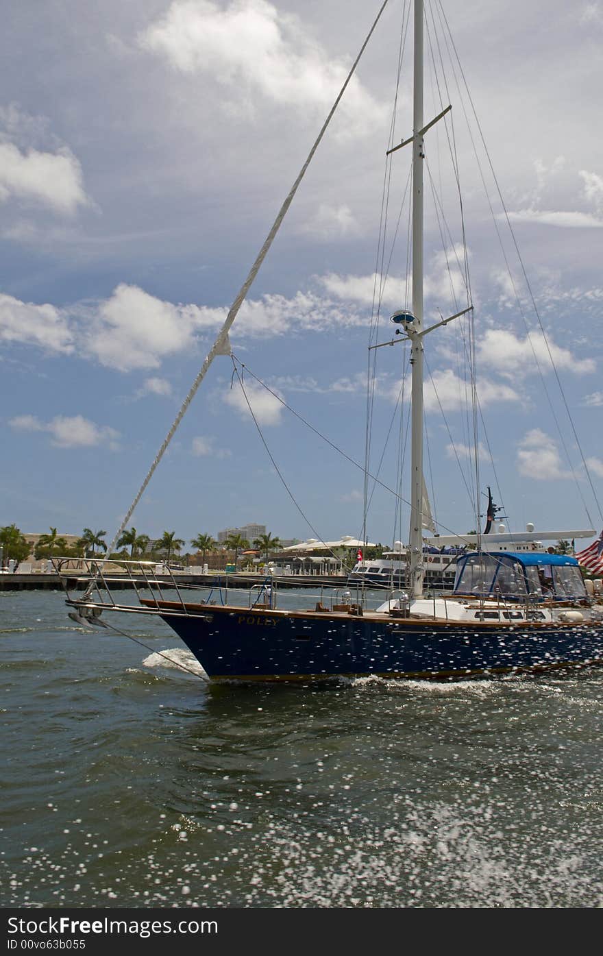 Sailboat on the River