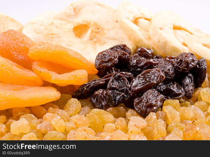 Background from dried fruits