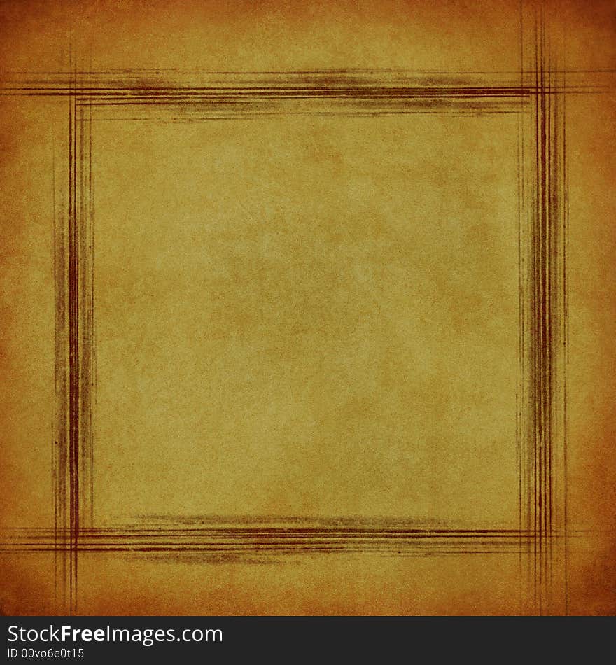 Grungy canvas with frame and space for text or picture. Grungy canvas with frame and space for text or picture