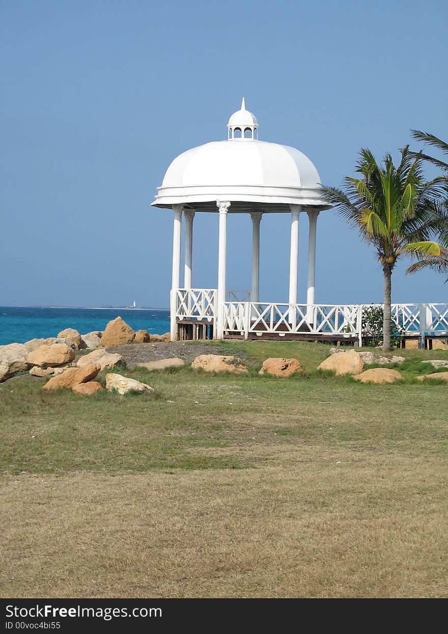 White gazebo