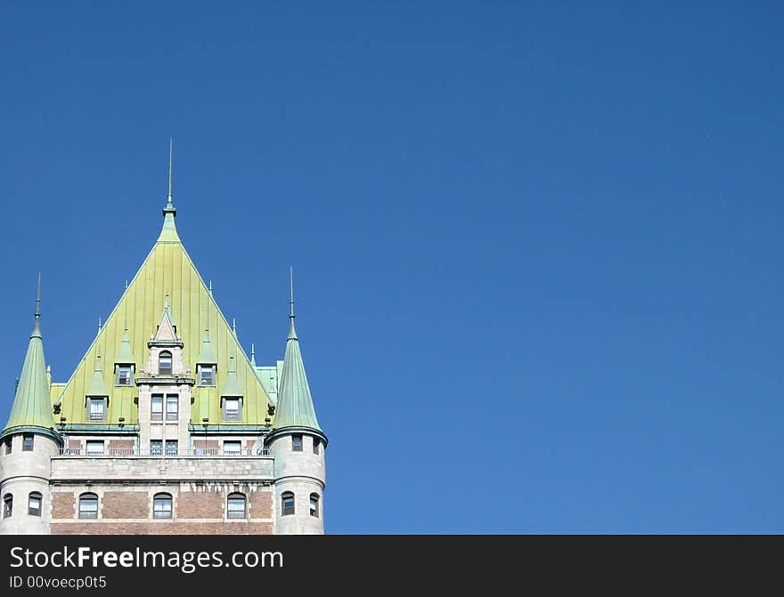 Chateau frontenac in quebec, canada