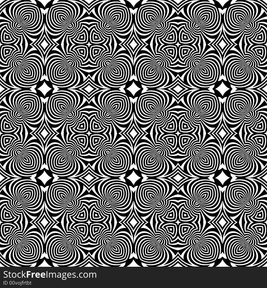 Abstract seamless black-and-white pattern - graphic illustration. Abstract seamless black-and-white pattern - graphic illustration