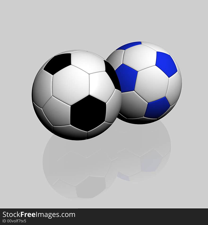 3d Soccer Balls