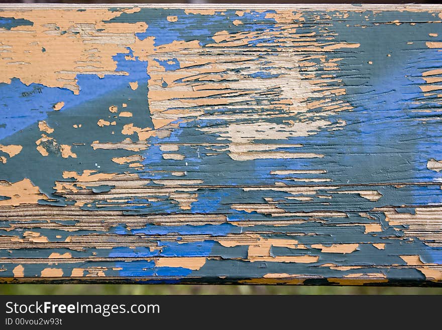 Grungy wood texture with paint flake