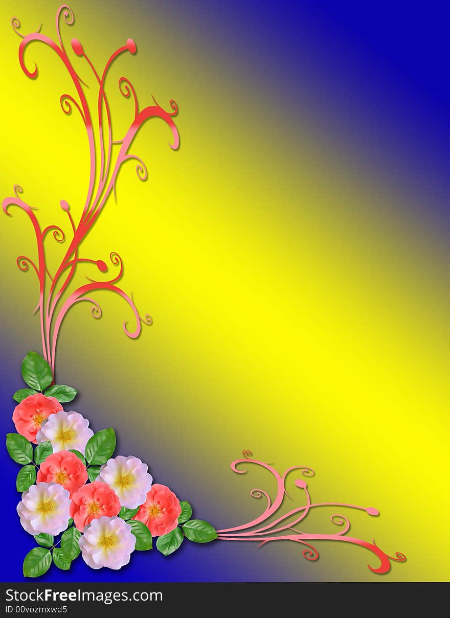 Design element for Valentine or wedding background