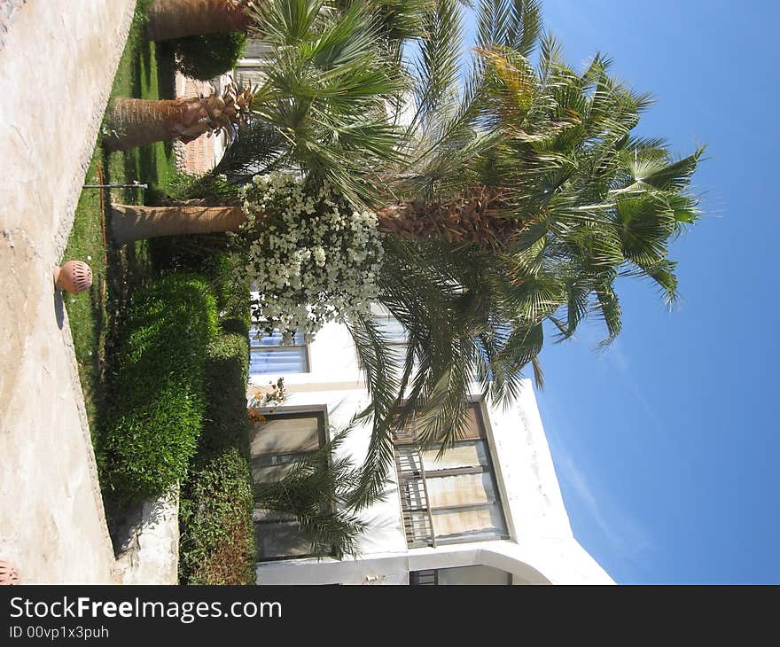 Part of the building of the hotel Old Vic in Hurgada, Egypt, Red sea. Part of the building of the hotel Old Vic in Hurgada, Egypt, Red sea.