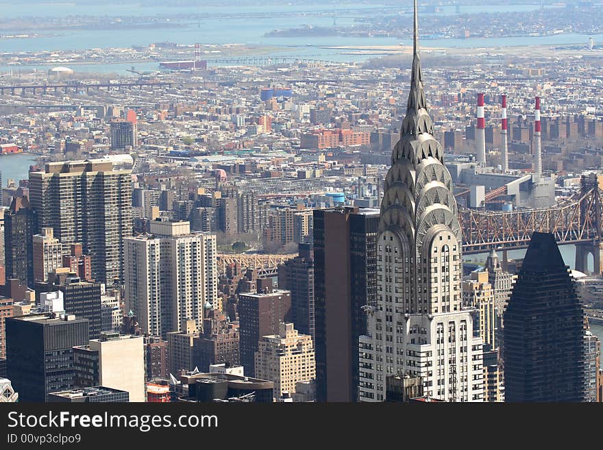 Panoramic view of the New York City skyline. Panoramic view of the New York City skyline