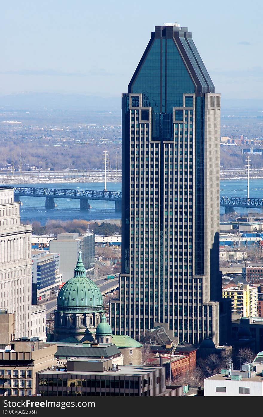 A building in montreal downtown