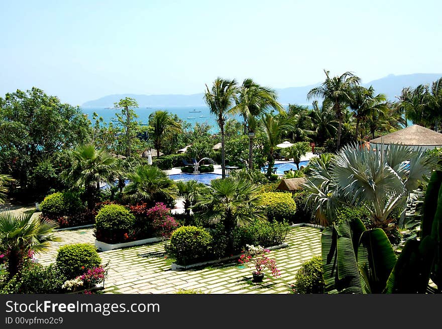 Paradise garden in Hainan island