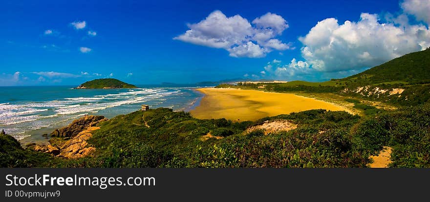 Praia de ibiraquera, santa catarina,brazil