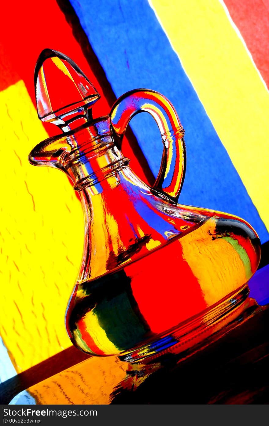 Olive Oil Pitcher Abstract