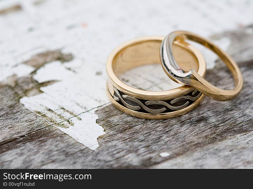 Wedding Rings before the wedding ceremony