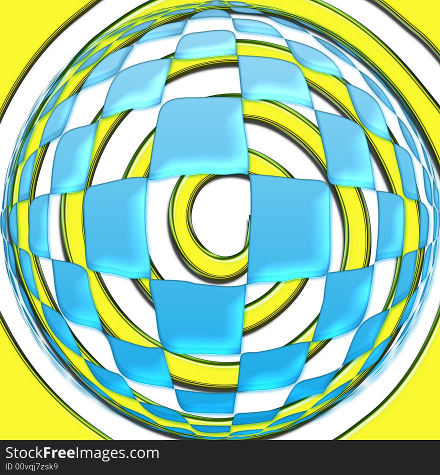 This is an abstract shapes design, made to look like a round checkered bubble - but is not limited to that as there is more to it than meets the eye. This is an abstract shapes design, made to look like a round checkered bubble - but is not limited to that as there is more to it than meets the eye.