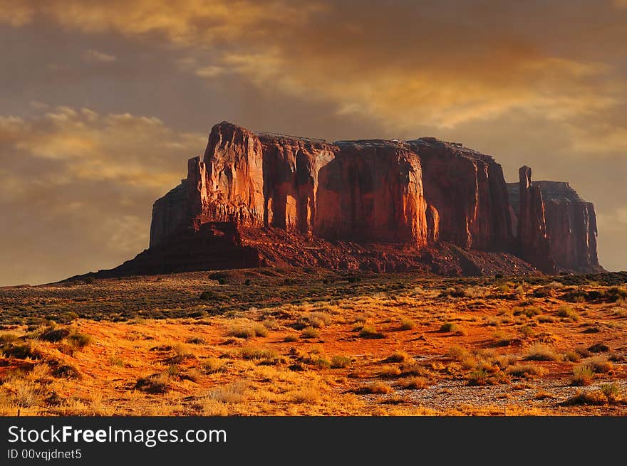 Beautiful Image of After the Storm in Monument valley