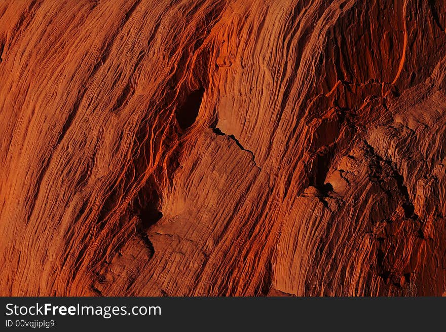 A close up texture image of rock formation. A close up texture image of rock formation