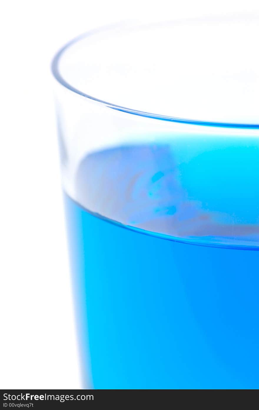 Glasses of soft drink isolated against a white background. Glasses of soft drink isolated against a white background