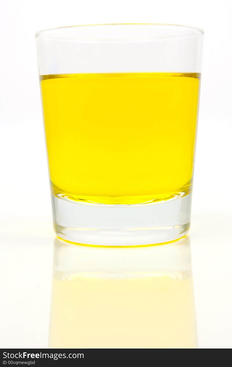 Glasses of soft drink isolated against a white background. Glasses of soft drink isolated against a white background