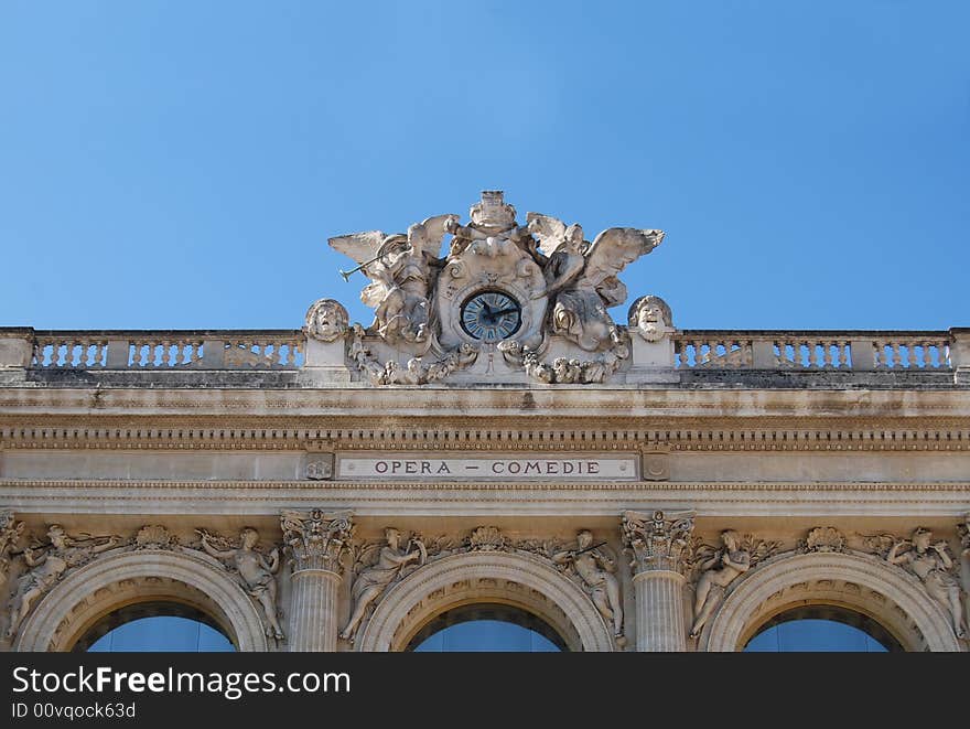 Opera roof with great place for copy