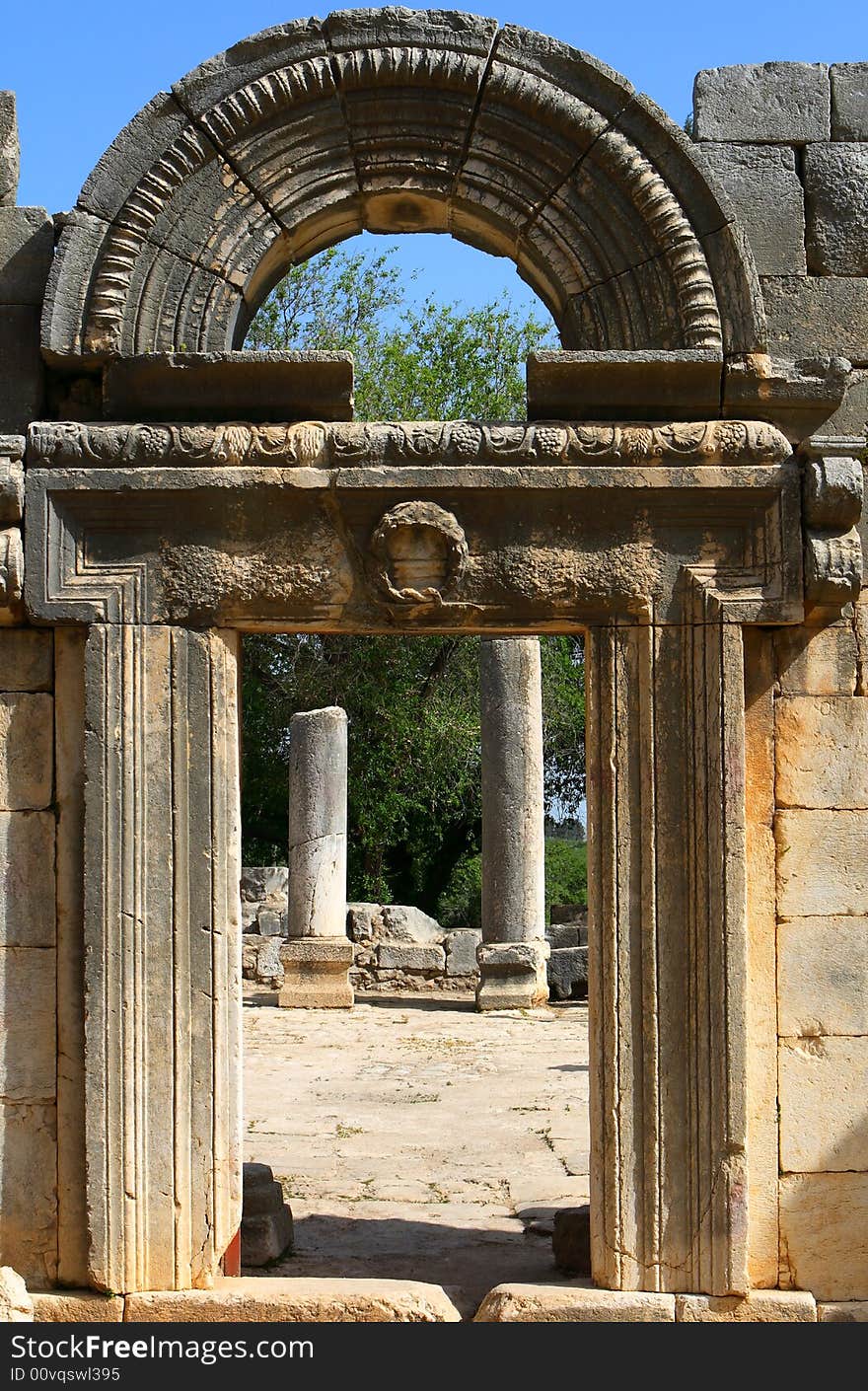 Ancient Baram synagogue in Israel