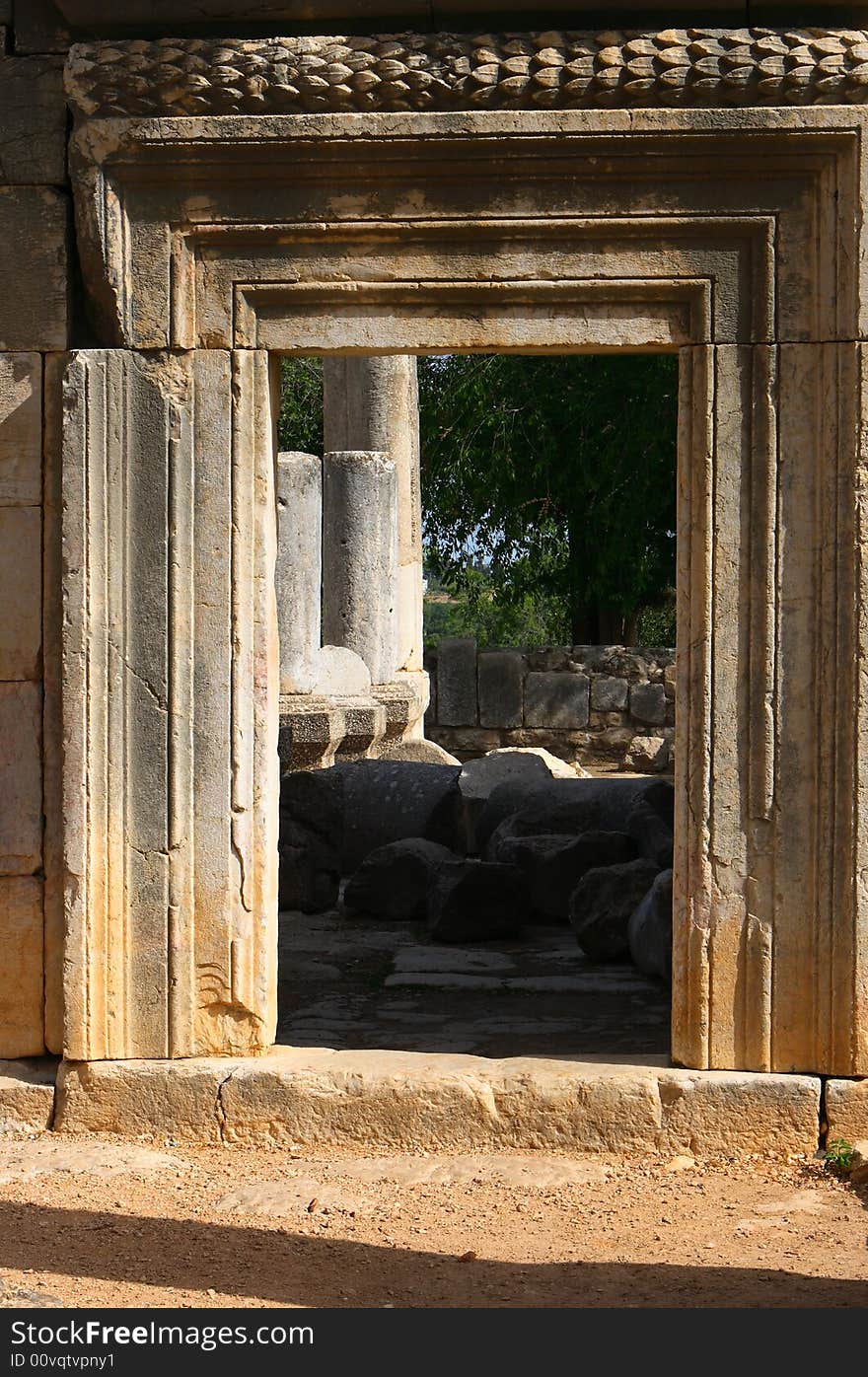 Ancient Baram synagogue in Israel