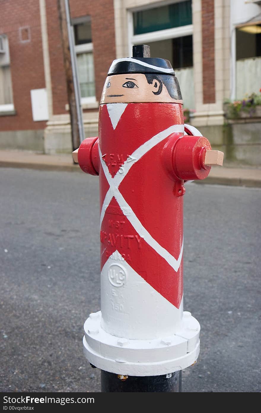 Painted Fire Hydrant Man