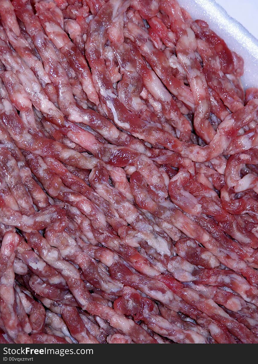 Fresh beef from the market, packaged, closeup image. Fresh beef from the market, packaged, closeup image